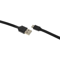 Кабель Buro BHP microUSB 1M Flat (черный)