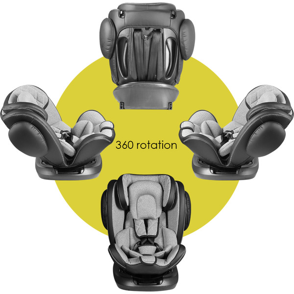 Автокресло LORELLI Aviator Isofix Black Light Grey