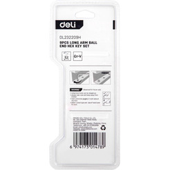 Набор ключей шестигранных Deli EDL232209H