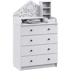 Детский комод Атон Сириус Alf (белый)