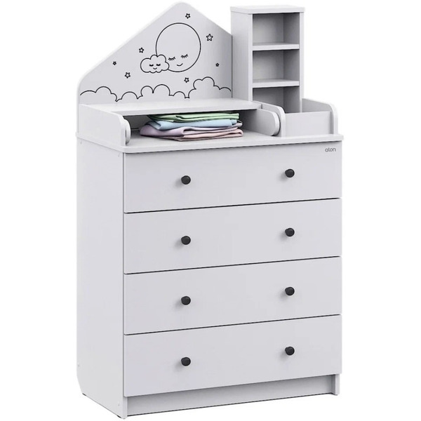 Детский комод Атон Сириус Alf (белый)