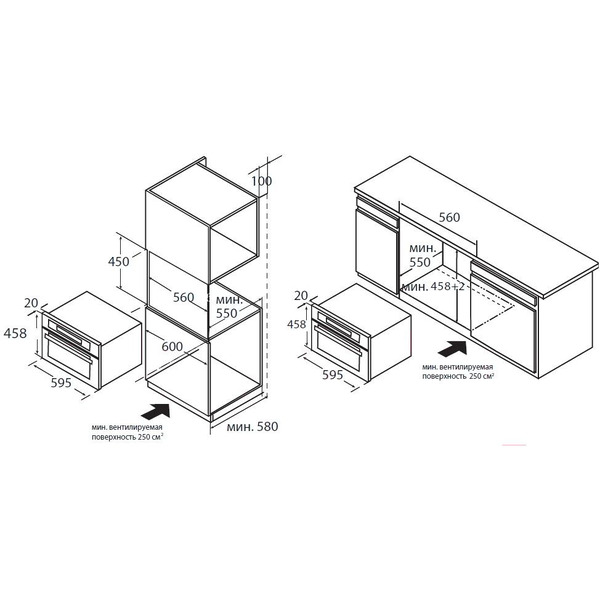 Духовой шкаф MIDEA TF944EG9-WH