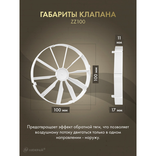 Вентилятор накладной Awenta KWS100T-PEH100-ZZ10