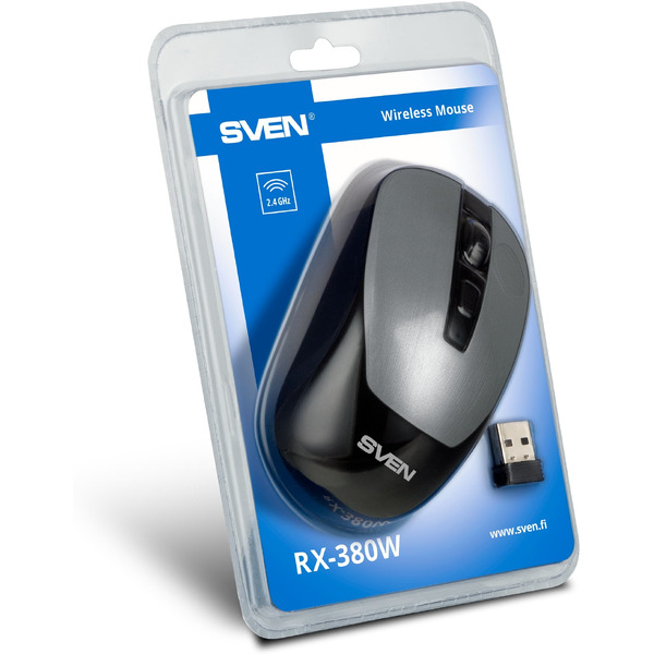 Мышь SVEN RX-380W (серебристый)