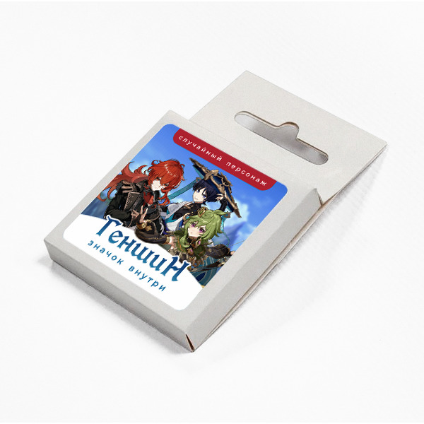 Значок сувенирный "Дай 5 Добру" (Геншин) в ассортименте