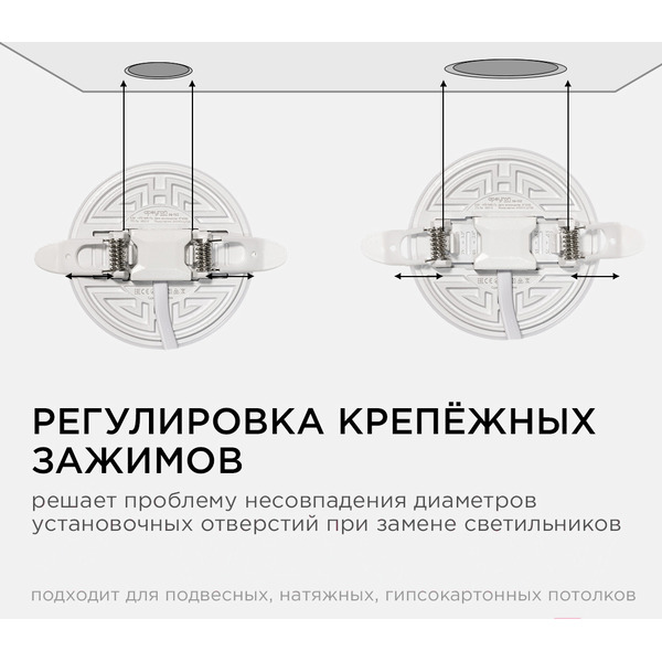Панель светодиодная встраиваемая APEYRON 06-102