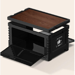 Многофункциональный складной органайзер со столиком Happy Home HH-012 (чёрный) 60л.