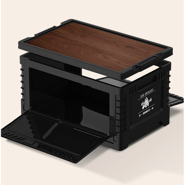 Многофункциональный складной органайзер со столиком Happy Home HH-012 (чёрный) 60л.