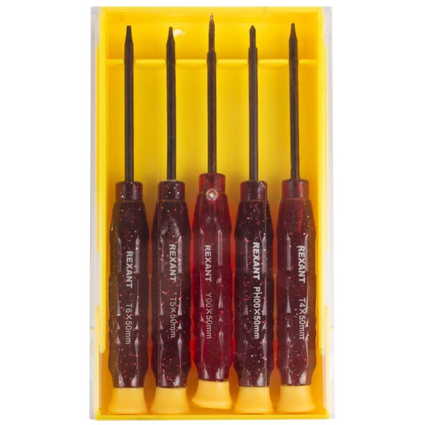Набор отверток прецизионных Rexant 12-4750 (5 предметов)