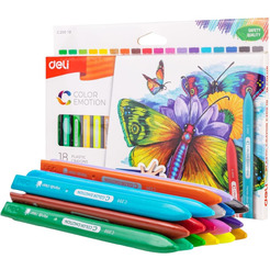 Восковые мелки Deli EC20010