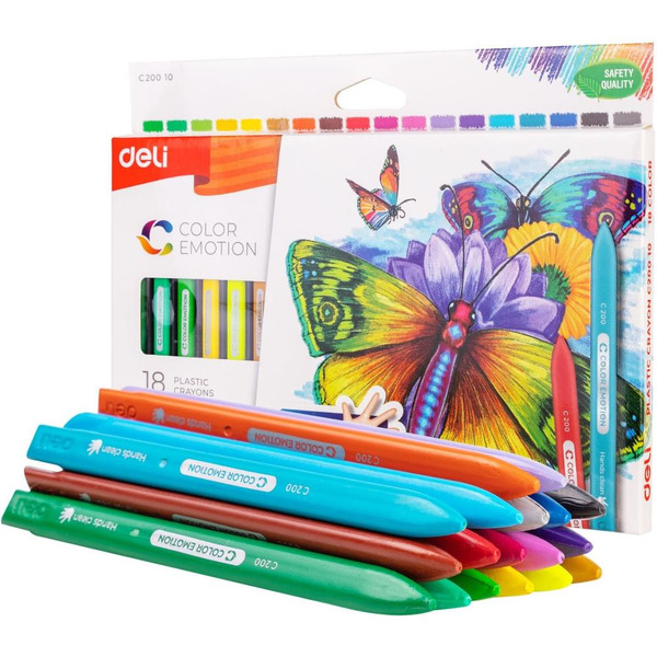 Восковые мелки Deli EC20010