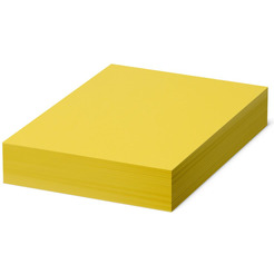Бумага цветная BRAUBERG 115216 А4, 80 г/м2, 500 л., интенсив, желтая