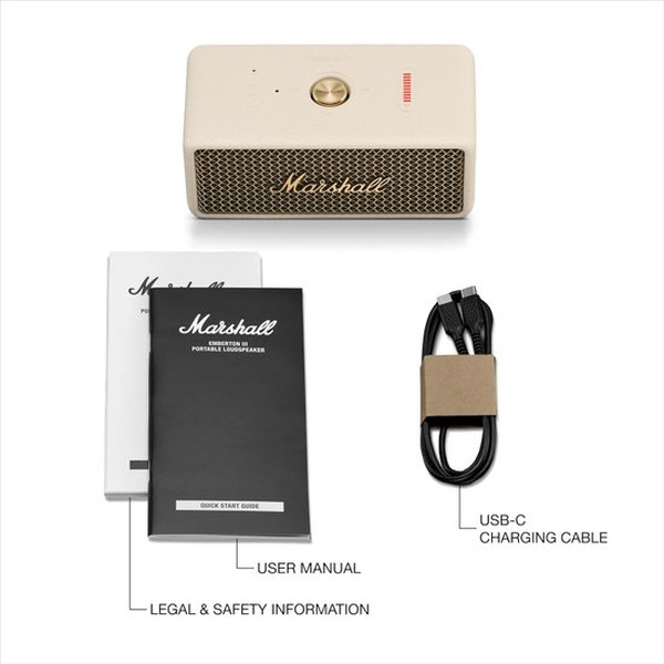 Беспроводная колонка Marshall Emberton III (бежевый)