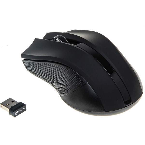 Мышь Оклик 615MW (черный/серый)