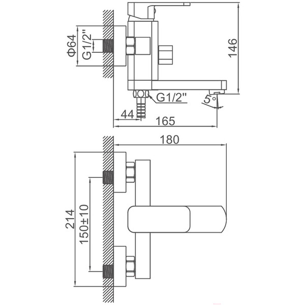 Смеситель Ledeme L3233B