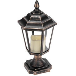 Декоративный фонарь со свечкой NEON-NIGHT на подставке 513-058