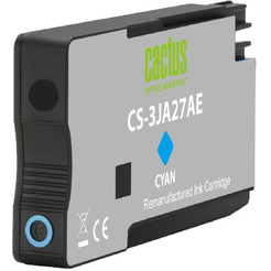 Картридж струйный Cactus CS-3JA27AE 963XL голуб.пигм. (25.5мл) для HP OfficeJet Pro 9010/9010e/9012/9014/9015/9016/9019