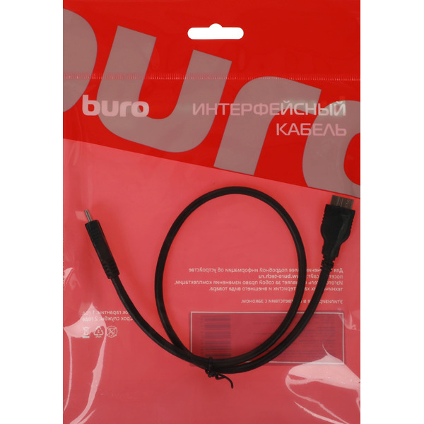Кабель BURO BU-TYPEC-MICROUSB3.0-0.5M