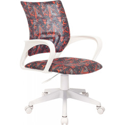 Кресло детское Бюрократ KD-W4 (черный/красный)