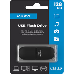 USB флеш Maxvi SF 128GB FD128GBUSB20C10SF (черный)