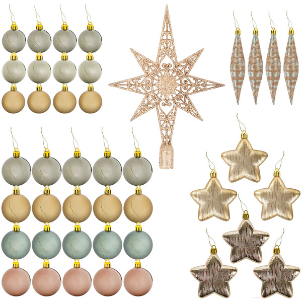 Шары ёлочные Золотая сказка 591129