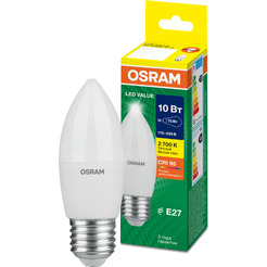 Лампа светодиодная OSRAM B75 10W 3000K Е27