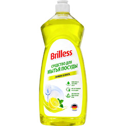 Средство для мытья посуды Brilless лимон и мята, 1 л