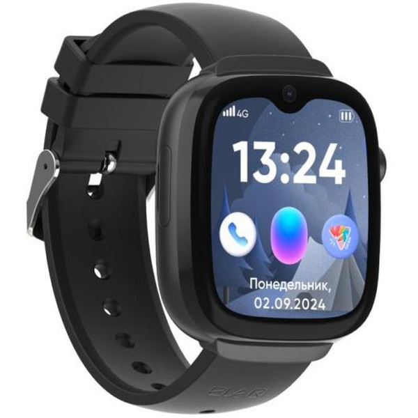 Детские умные часы Elari KidGram Watch 4G KP-4G-K (черный)