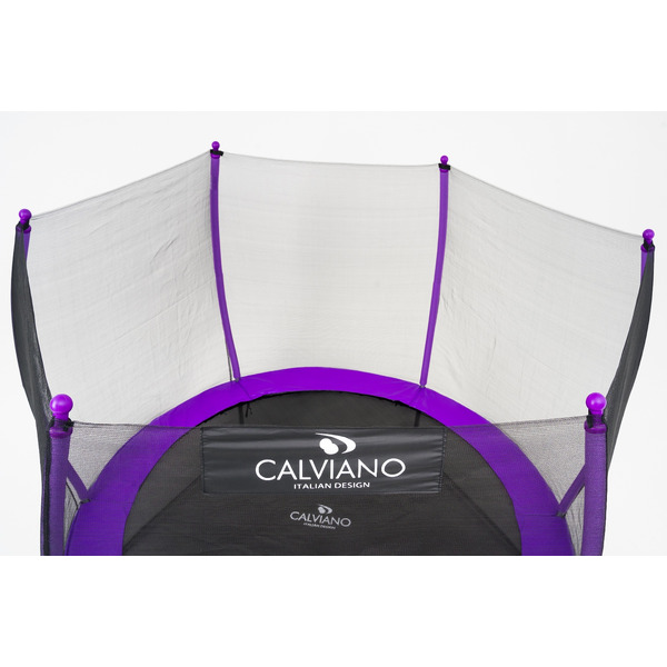 Батут Calviano 252 см - 8ft OUTSIDE master purple