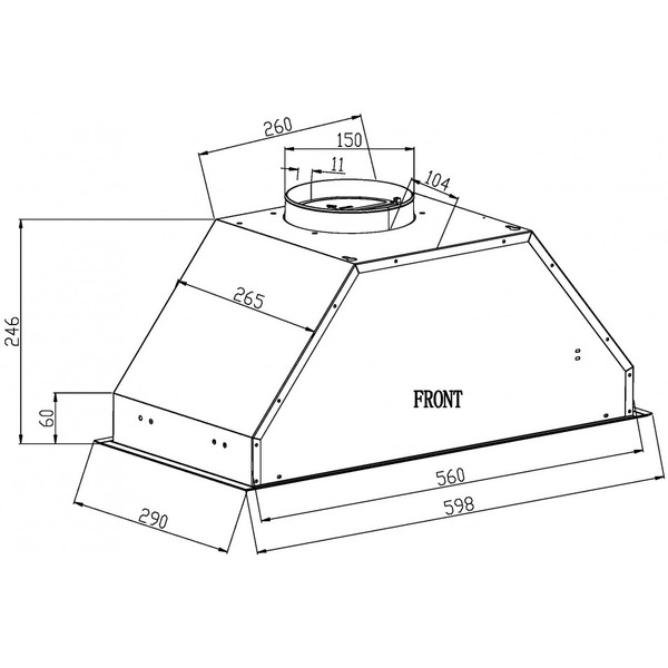 Кухонная вытяжка Schtoff Polar 60 (нержавеющая сталь)