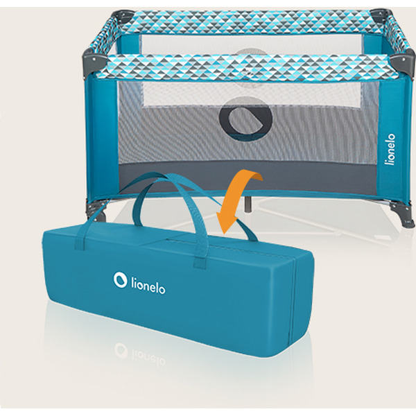 Кровать-манеж Lionelo Stefi (Green Turquoise)