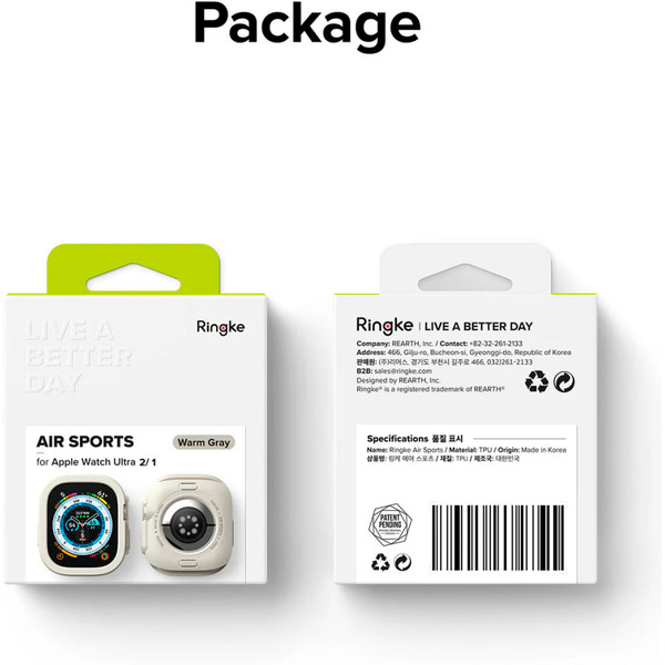 Чехол Ringke Air Sports для Apple Watch Ultra 3 / 2 / 1 WARM GRAY