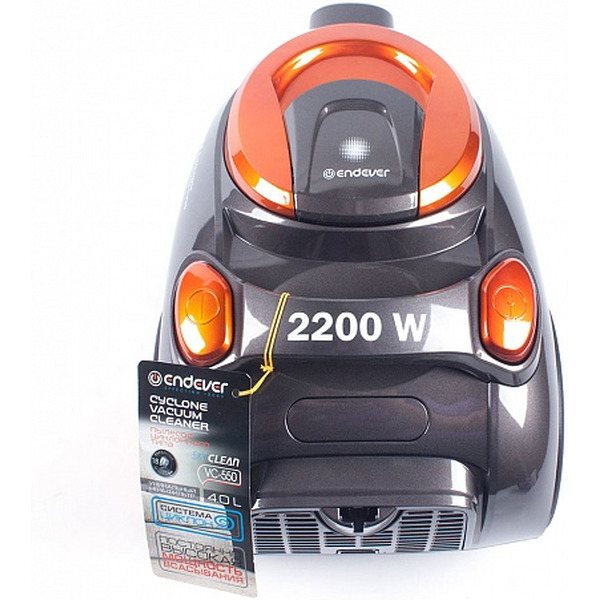Пылесос Endever Skyclean VC-550 (серый/оранжевый)