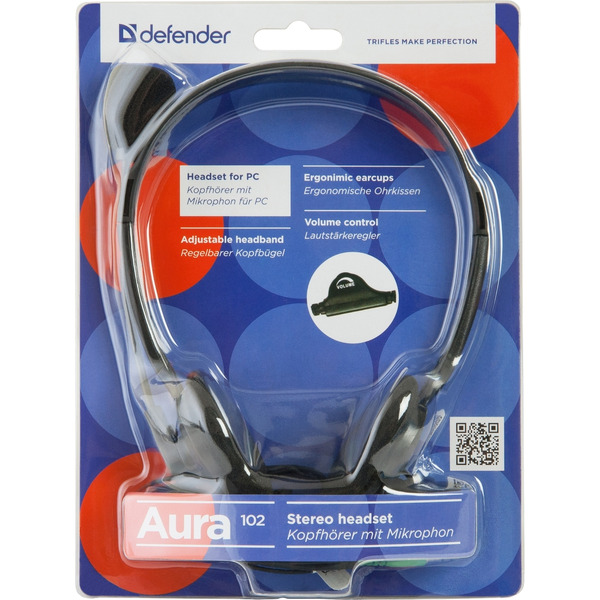 Гарнитура Defender Aura 102 (черный)