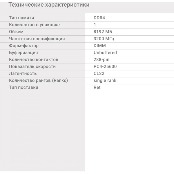 Оперативная память DIGMA DGMAD43200008S