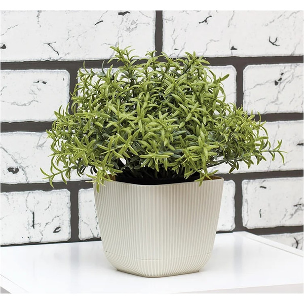 Кашпо Idea Пиканто М3209 (белый ротанг)