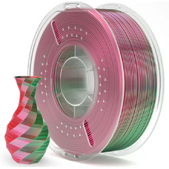 Пластик Elegoo PLA Silk 50.203.0090 (зелено-красный)