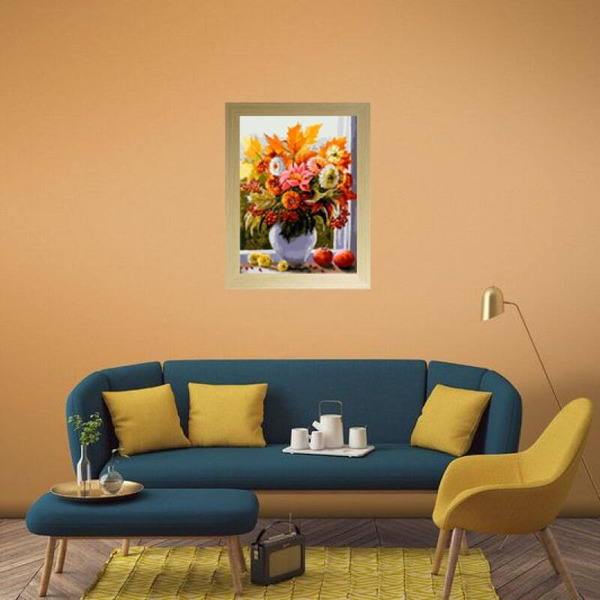 Картина по номерам Белоснежка Осенние цветы 470-OVC