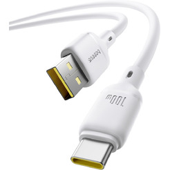 Кабель Baseus Silky Fast Charging Data Cable USB Type-A - USB Type-C 3A (2 м, белый)