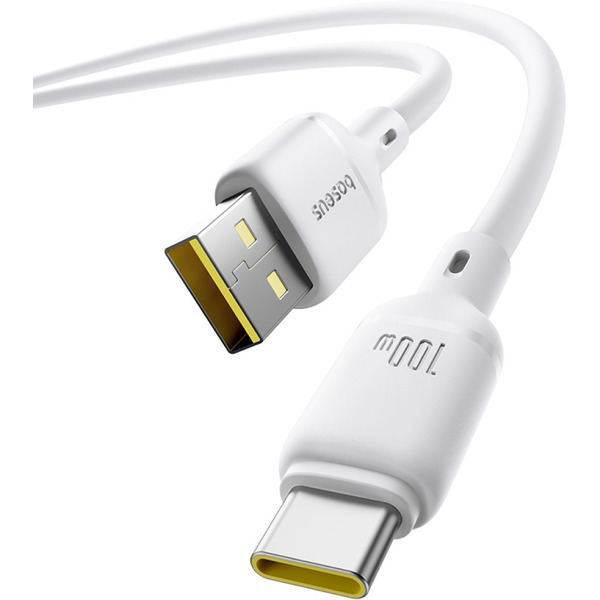 Кабель Baseus Silky Fast Charging Data Cable USB Type-A - USB Type-C 3A (2 м, белый)