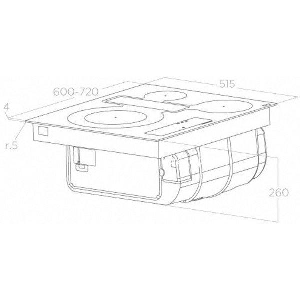 Варочная панель Elica Nikolatesla FIT 3Z BL/A/72