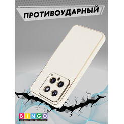 Бампер Bingo Gold Line для XIAOMI 14 Белый