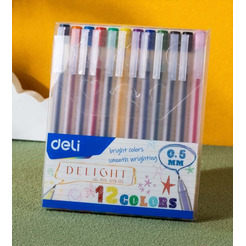 Набор гелевых ручек Deli Delight G11912C (12цв)