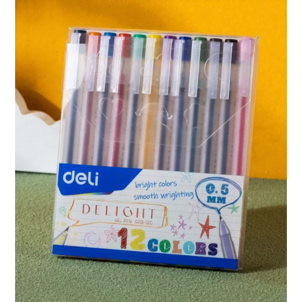 Набор гелевых ручек Deli Delight G11912C (12цв)