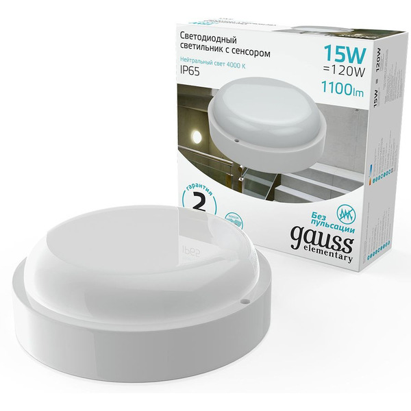 Светильник Gauss ЖКХ 126411215-S