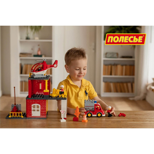 Конструктор Полесье 77516 Пожарная станция