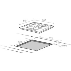 Панель газовая варочная Midea MG640X