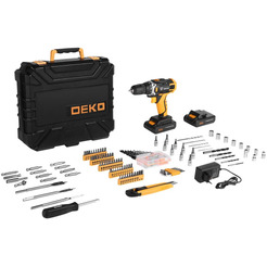 Дрель-шуруповерт Deko DKCD20FU-Li SET 193 (063-4179) с 2-мя АКБ, кейс, набор оснастки