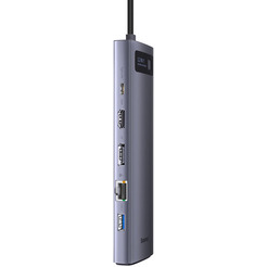 Док-станция Baseus Metal Gleam Series 12-in-1 Multifunctional Type-C Hub Docking Station WKWG020213