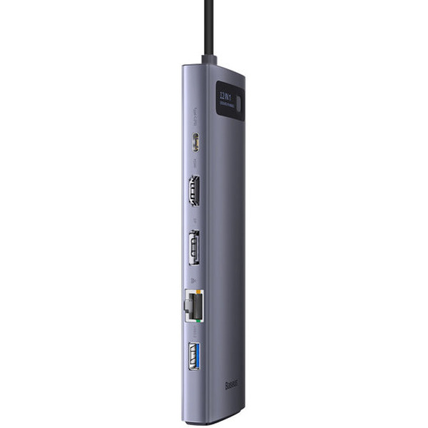 Док-станция Baseus Metal Gleam Series 12-in-1 Multifunctional Type-C Hub Docking Station WKWG020213